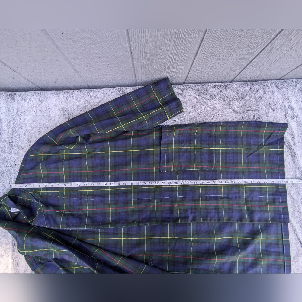 Vintage Sears The Men's Store Plaid Housecoat Large 42-44 - Picture 11 of 14